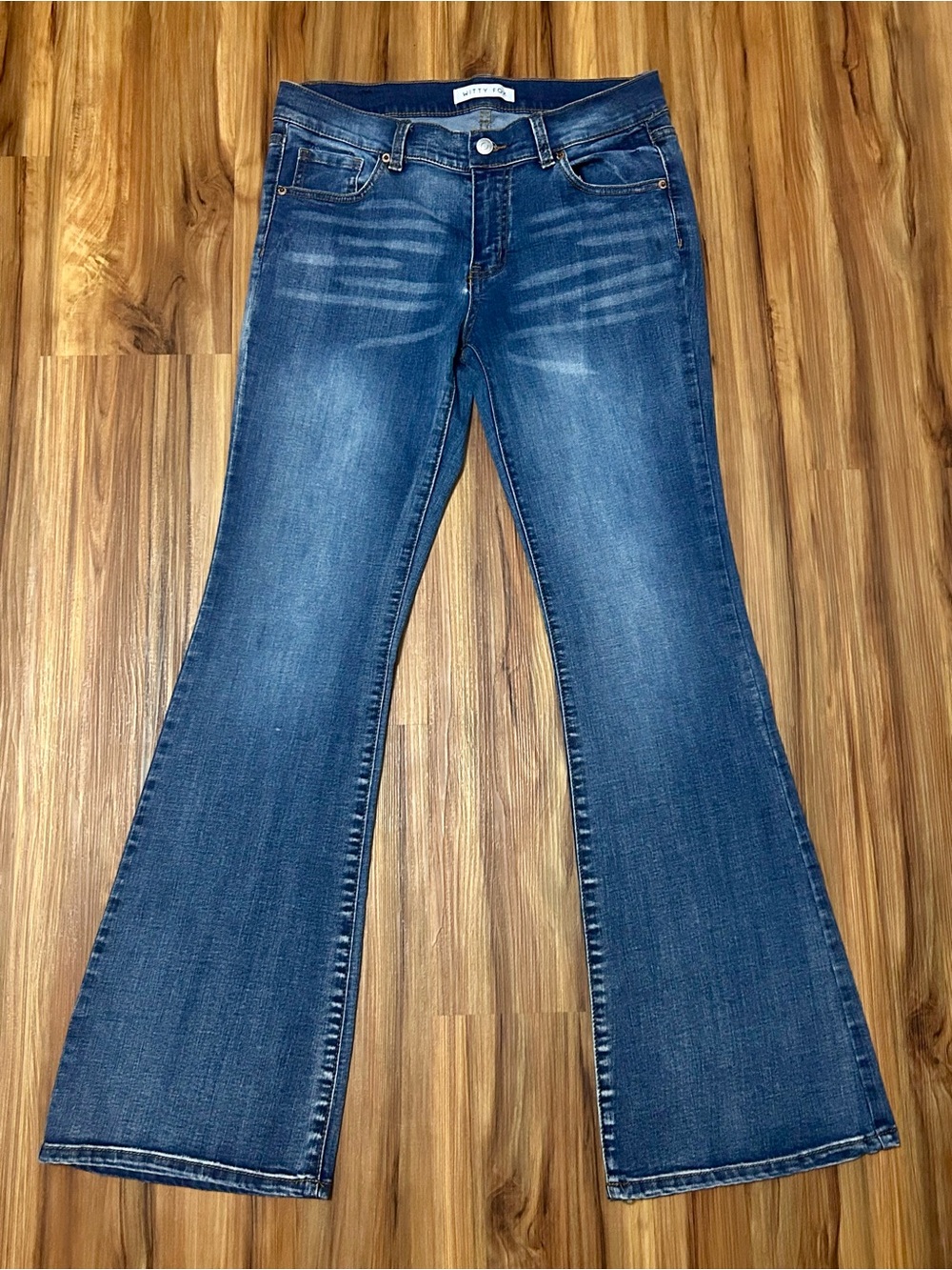 Witty Fox Blue Boot-Cut Jeans with Gentle Fade